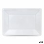 Service de vaisselle Algon Plastique Rectangulaire 33 x 23 cm 3 Pièces (24 Unités)