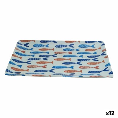 Plateau apéritif La Mediterránea Poissons 30 x 20 x 2,5 cm (12 Unités)
