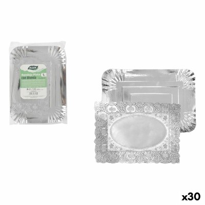 Plateau apéritif Algon Rectangulaire 25 x 35 cm (30 Unités)