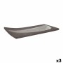 Snack tray Krakatoa Rectangular 24 x 12 x 1 cm (3 Units)