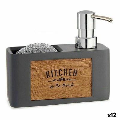 2-in-1 Soap Dispenser for the Kitchen Sink Kinvara B5625B-A Polyresin 15 x 13 x 6 cm (12 Units)