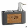 2-in-1 Soap Dispenser for the Kitchen Sink Kinvara B5625B-A Polyresin 15 x 13 x 6 cm (12 Units)