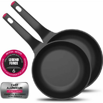 Non-stick frying pan Taurus 980931000 Black Ø 24 cm Aluminium (2 pcs)
