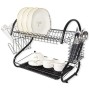 Draining Rack for Kitchen Sink Feel Maestro MR-1025-38-BLACK 38 x 24 x 39 cm Black
