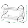 Draining Rack for Kitchen Sink Feel Maestro MR-1025-43 43 x 24 x 39 cm Silver
