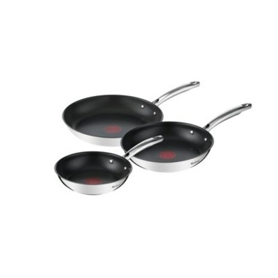 Pan Tefal G732S334 Black Steel Stainless steel Ø 24 cm Ø 20 cm (3 Units)