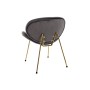 Chair DKD Home Decor 62 x 58 x 73 cm Black Golden Metal