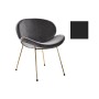 Chair DKD Home Decor 62 x 58 x 73 cm Black Golden Metal