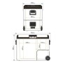 Mini Fridge Yolco TCX60 Black Sand 60 W 14 L 60 L 46 L