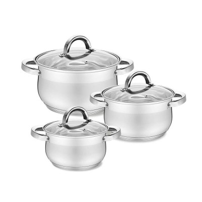 Poêle Feel Maestro MR-3522-6M Argenté Acier Acier inoxydable Plastique Ø 24 cm Ø 20 cm Ø 16 cm