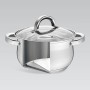 Poêle Feel Maestro MR-3522-6M Argenté Acier Acier inoxydable Plastique Ø 24 cm Ø 20 cm Ø 16 cm
