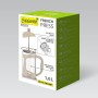 Théière Feel Maestro MR-1665-1000 Ivoire Acier inoxydable Verre Borosilicaté 1 L
