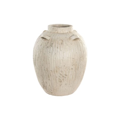 Vase Home ESPRIT Blanc Magnésium 38 x 38 x 48 cm