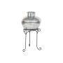 Vase Home ESPRIT Black Silver Aluminium 45 x 45 x 95 cm
