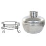 Vase Home ESPRIT Black Silver Aluminium Iron 75 x 75 x 90 cm