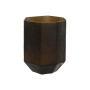 Vase Home ESPRIT Dark grey Crystal Modern 18 x 18 x 22 cm