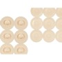 Non-slip Shower Mat Beige PVC 68 x 36 x 1 cm (6 Units)