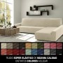 Right long arm chaise longue cover Sofaskins Beige (Refurbished A)