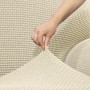 Right long arm chaise longue cover Sofaskins Beige (Refurbished A)