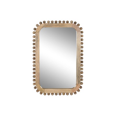 Wall mirror Home ESPRIT Natural Mango wood Balls 60 x 2,5 x 90 cm