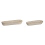 Jeux de plateaux Home ESPRIT Blanc Naturel 44 x 18 x 7 cm