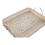 Jeux de plateaux Home ESPRIT Blanc Naturel Bambou Rotin 45 x 35 x 13 cm