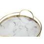 Jeux de plateaux Home ESPRIT Blanc Doré Moderne 30 x 30 x 6 cm (2 Unités)