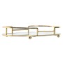 Set of trays Home ESPRIT White Golden Modern 31 x 17 x 5 cm (2 Units)
