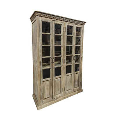Display Stand Home ESPRIT White Mango wood 135 x 50 x 210 cm