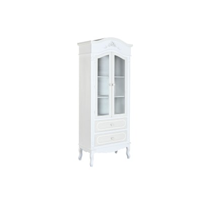Display Stand Home ESPRIT White Wood Crystal 76 x 39 x 193 cm