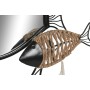 Wall mirror Home ESPRIT Black Natural Fish 83 x 5,5 x 36 cm
