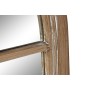 Wall mirror Home ESPRIT Natural Window Stripped 80 x 3,5 x 140 cm