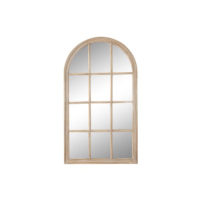 Wall mirror Home ESPRIT Natural Window Stripped 80 x 4 x 140 cm