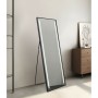 Dressing Mirror Home ESPRIT Black Aluminium 60 x 0,5 x 165 cm