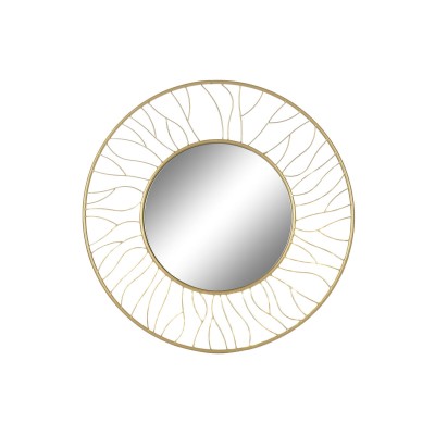 Miroir mural Home ESPRIT Doré 70 x 2 x 70 cm