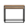 Console Home ESPRIT Marron Noir 96 x 30 x 77 cm (2 Pièces)