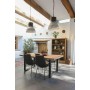 Table de Salle à Manger Home ESPRIT Noir Naturel Métal Bois de manguier 200 x 100 x 76 cm