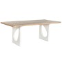 Table de Salle à Manger Home ESPRIT Blanc Naturel Bois Recyclé Bois de manguier 200 x 100 x 77 cm 200,5 x 100,5 x 77 cm