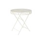 Table de Salle à Manger Home ESPRIT Blanc Métal 70 x 70 x 73 cm