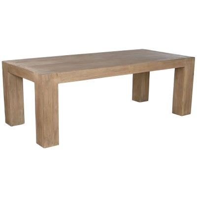 Table de Salle à Manger Home ESPRIT Naturel Bois 220 x 100 x 76 cm