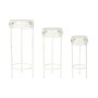 Set of 3 tables Home ESPRIT White 30,5 x 30,5 x 70 cm (3 Pieces)