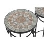 Set of 3 tables Home ESPRIT Black 30 x 30 x 69 cm (3 Pieces)