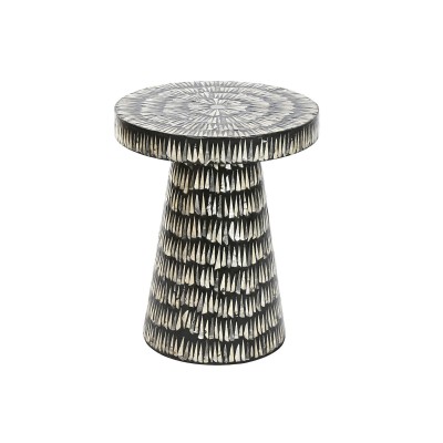 Side table Home ESPRIT Black Golden 40 x 40 x 48 cm