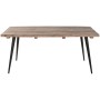 Dining Table Home ESPRIT Black Natural Iron Recycled Wood 180 x 90 x 76 cm