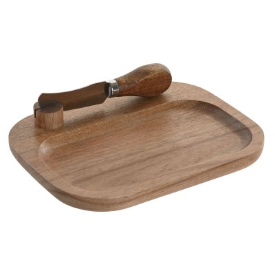 Planche à découper Home ESPRIT Acier inoxydable Acacia