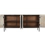 Buffet Home ESPRIT Blanc Métal Bois de manguier 180 x 40 x 85 cm