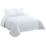 Couvre-lit DKD Home Decor Blanc Lit 2 persones 240 x 260 x 1 cm