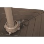 Parasol Home ESPRIT Gris foncé Marron Clair 290 x 350 x 280 cm