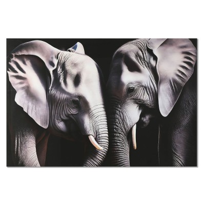 Cadre Home ESPRIT Noir Gris Imprimé 150 x 0,4 x 100 cm