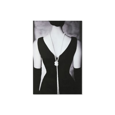 Cadre Home ESPRIT Noir Gris Imprimé 100 x 0,4 x 150 cm